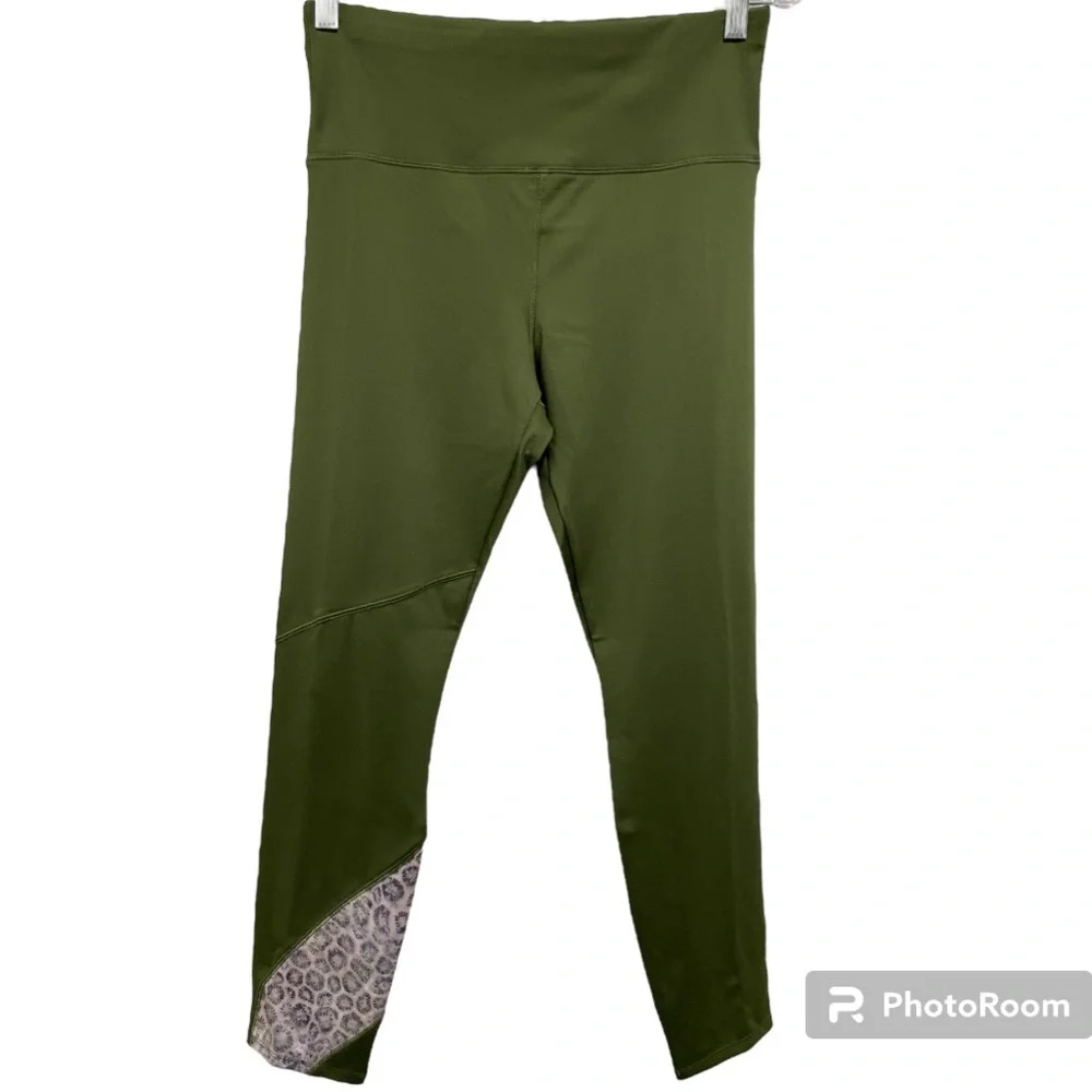 BRAND NEW Soulgani Active Leggings Olive Green Size Medium - Picture 3 of 7